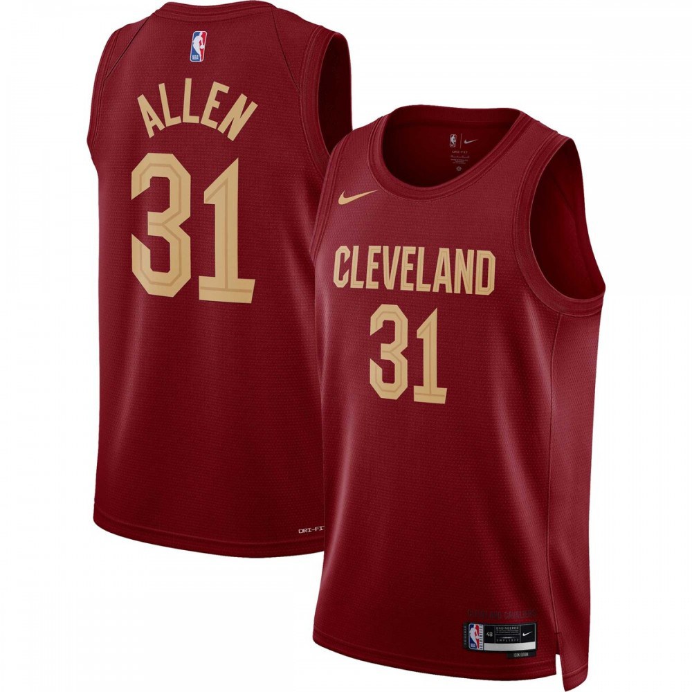 Jarrett Allen Cleveland Cavaliers 2022/23 Swingman Jersey Wine - Icon Edition-Pro Kit Vault | Brand New 26/27 Sports Jerseys